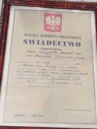 WOP -Świadectwo SZ.S.M-1961 /PRL