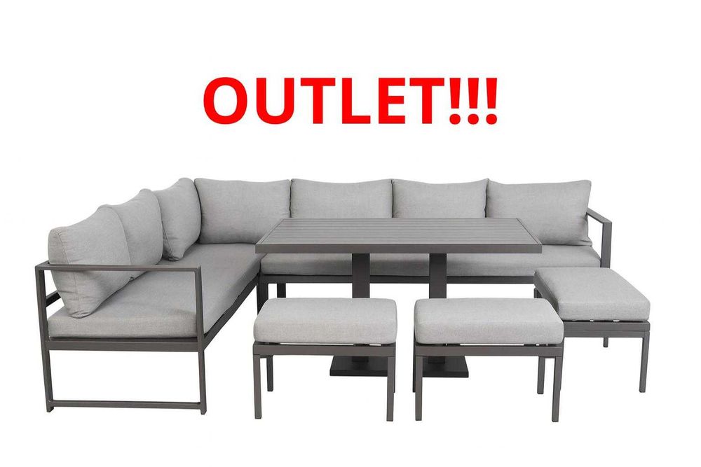 OUTLET! Zestaw Mebli Ogrodowych Technorattanowych Komplet Wypoczynek