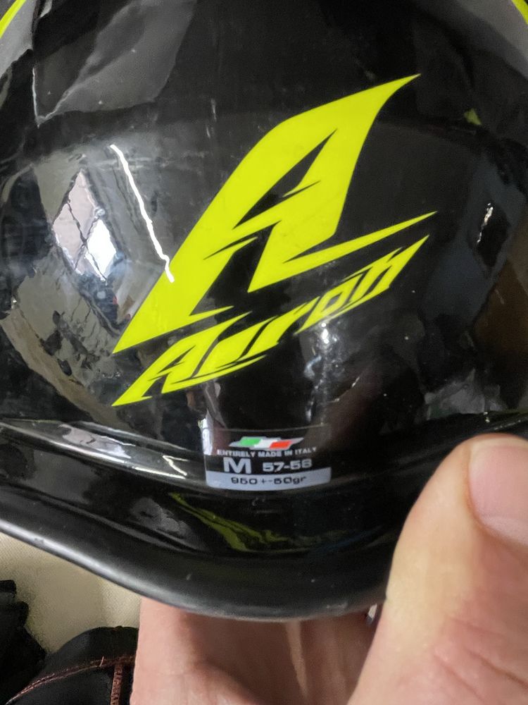 Kask Airoh buty Acerbis komplet