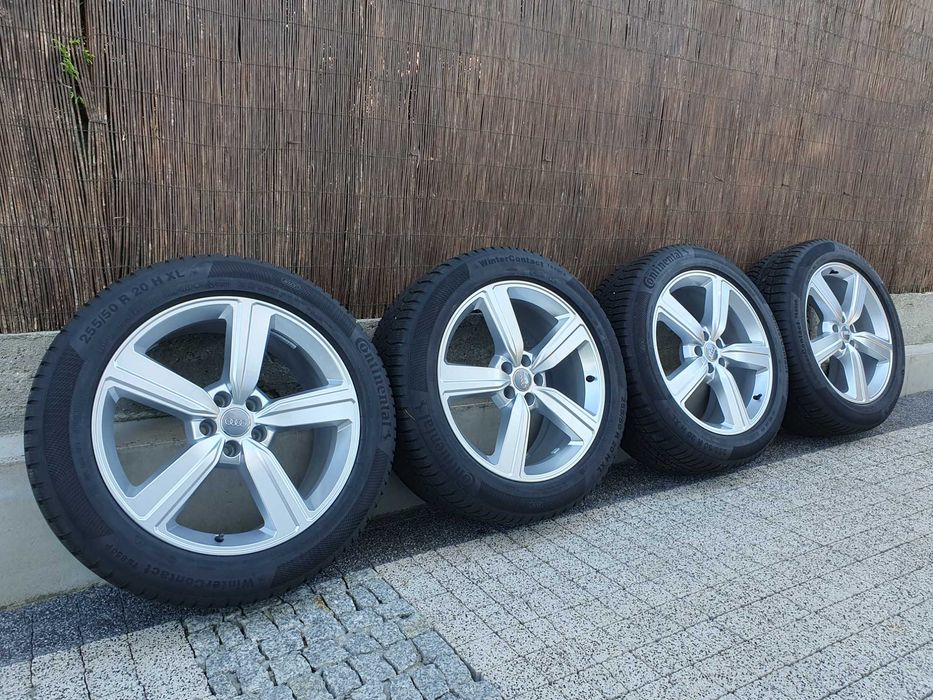 4x Oryginalne 20-stki Audi Q7, E-Tron 255/50/20 Continental 7,3mm 2019