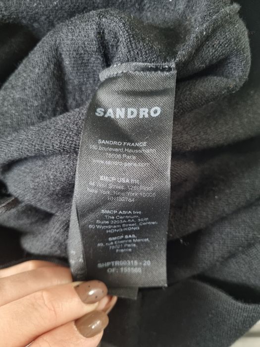 Czarny sweterek kardigan sandro rozmiar s/m