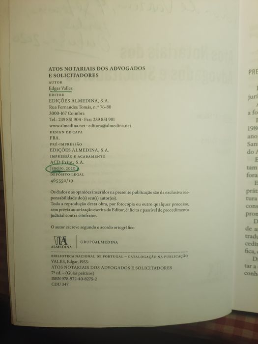 Actos Notariais dos Advogados e Solicitadores