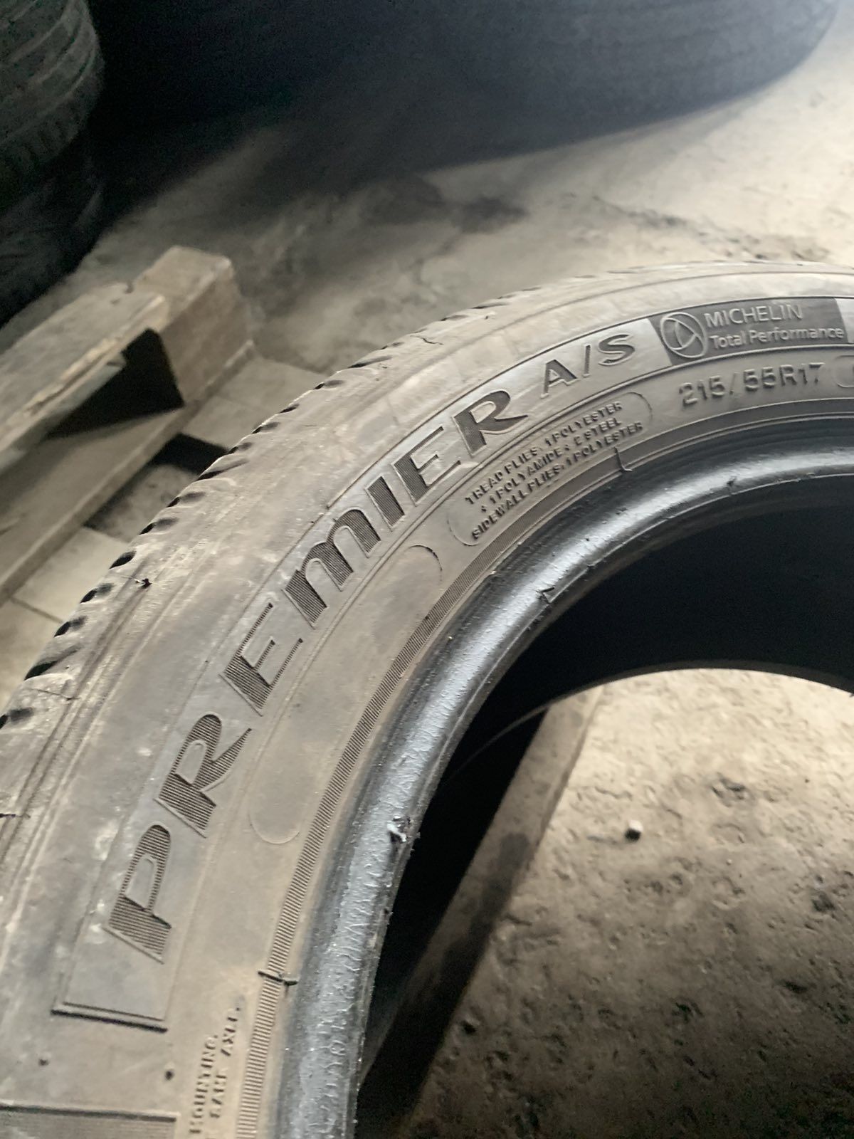 215.55.17 Michelin 1шт лето БУ склад шины резина из Европы 55 R17