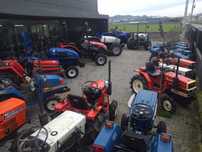 Tractor usado mitsubishi com fresa tração 4 rodas