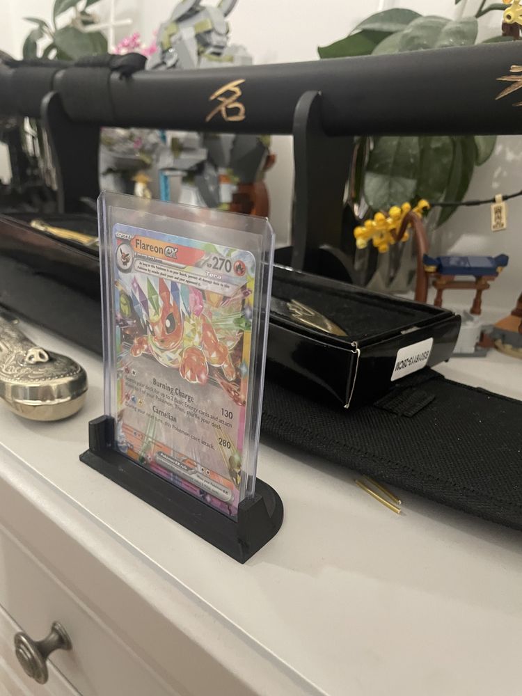 Top loader + podstawka + koszulka combo do kart Pokemon/TCG