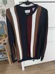 Sweter w paski pull&bear L