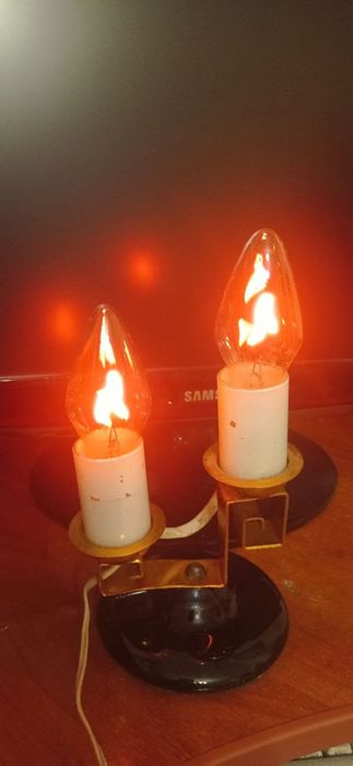 Раритет.  Світильник - нічник, Неонова лампа  1970х., Огонек.