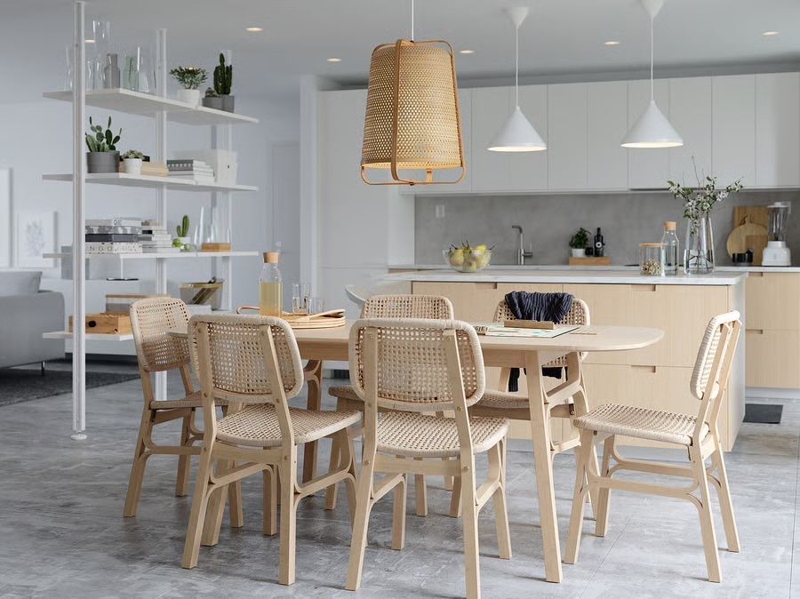 Krzesla ikea voxlov styl boho