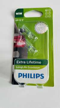Philips W5W LongLife EcoVision - Komplet - PROMOCJA