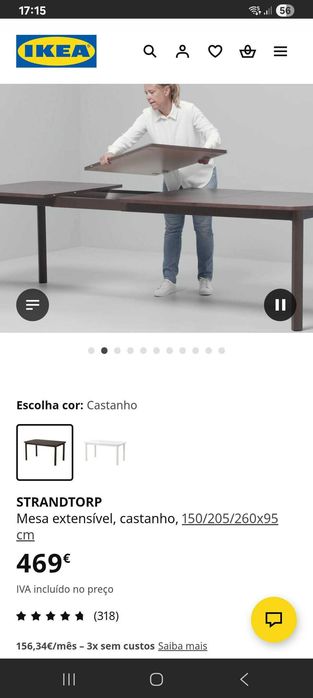 Mesa de sala extens+ivel