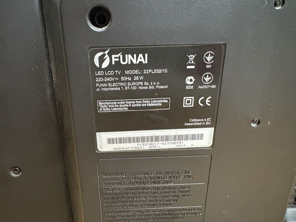 Telewizor Funai 22 cale