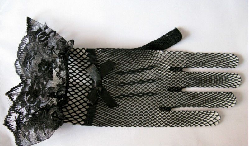 Luvas Festa Cerimonia Cor Preto 100% novas