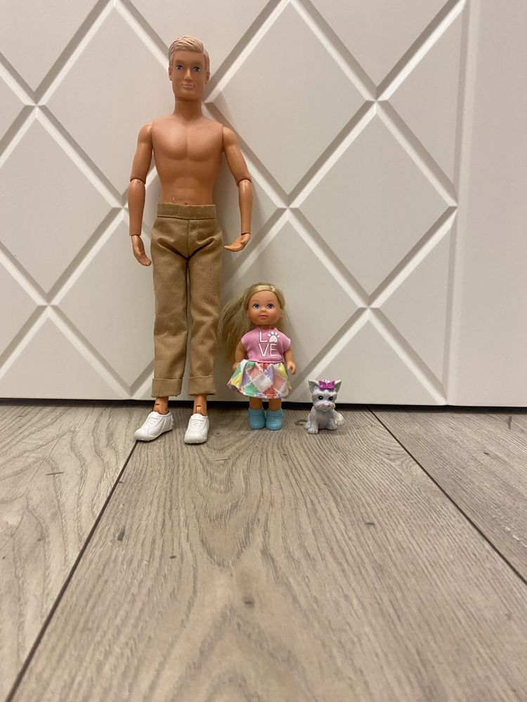 Ken Chelsea i  piesek Barbie