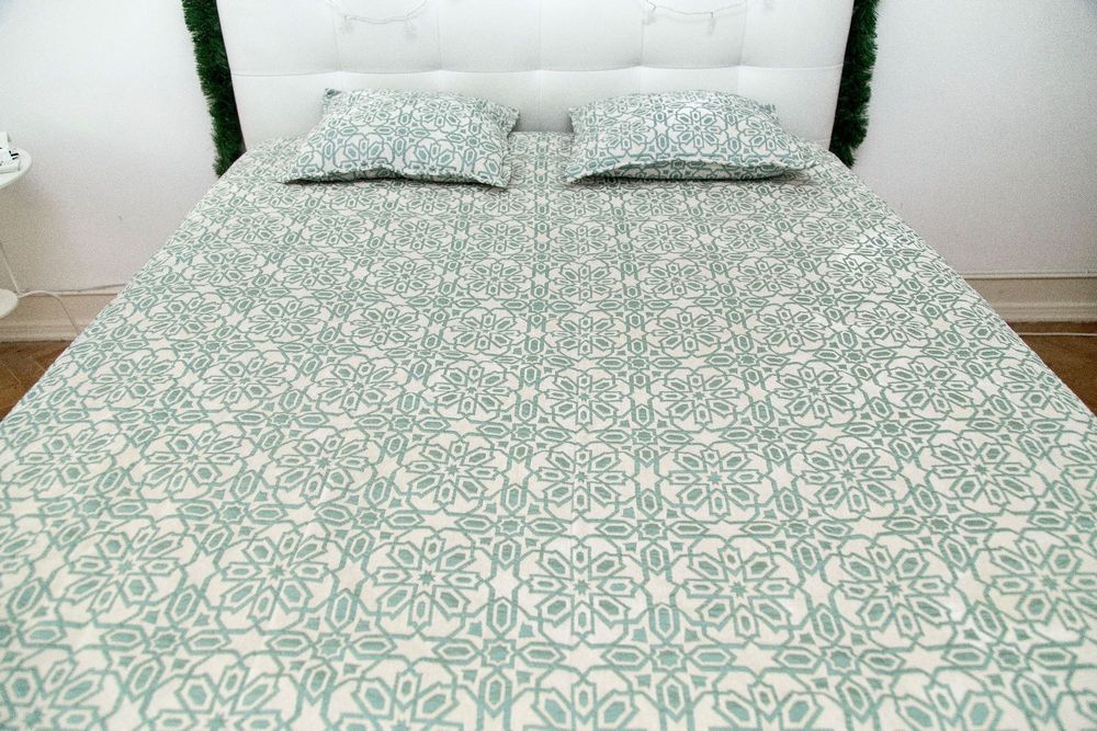 Colcha cama queen + 2 capas de almofadas - Gato Preto