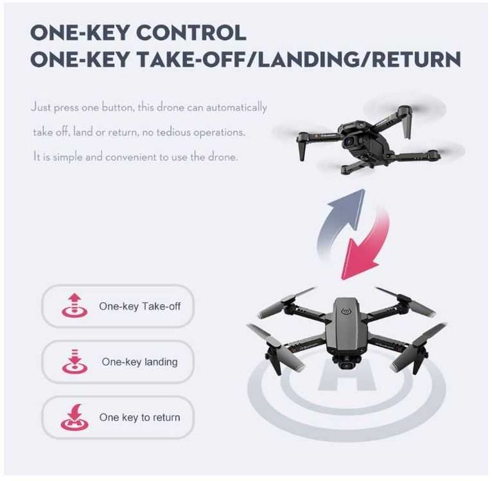 Mini dron z kamerą 4K i dwiema bateriami Goolsky LS-XT6