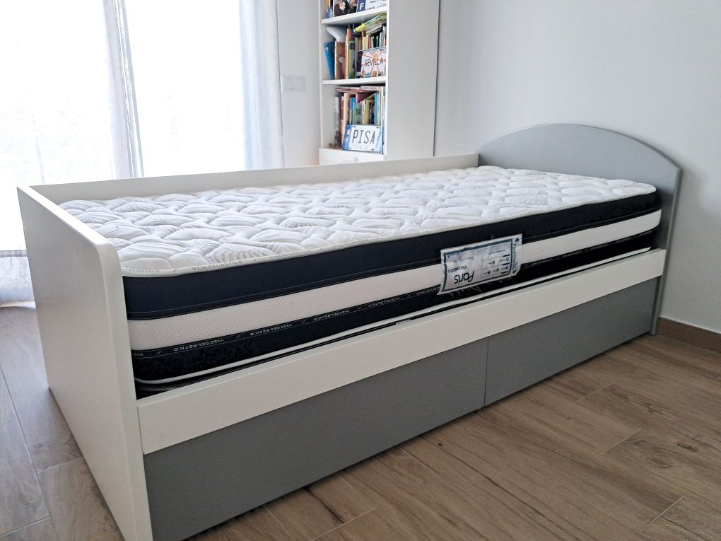 Cama Individual com 2 gavetões