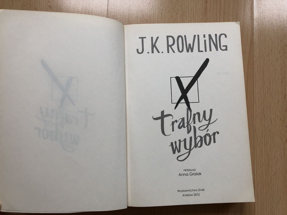 Książka J. K. Rowling Trafny wybór