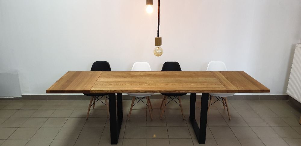 Konstrukcja do stołu rozkładanego stół z dostawkami nogi metalowe 90cm