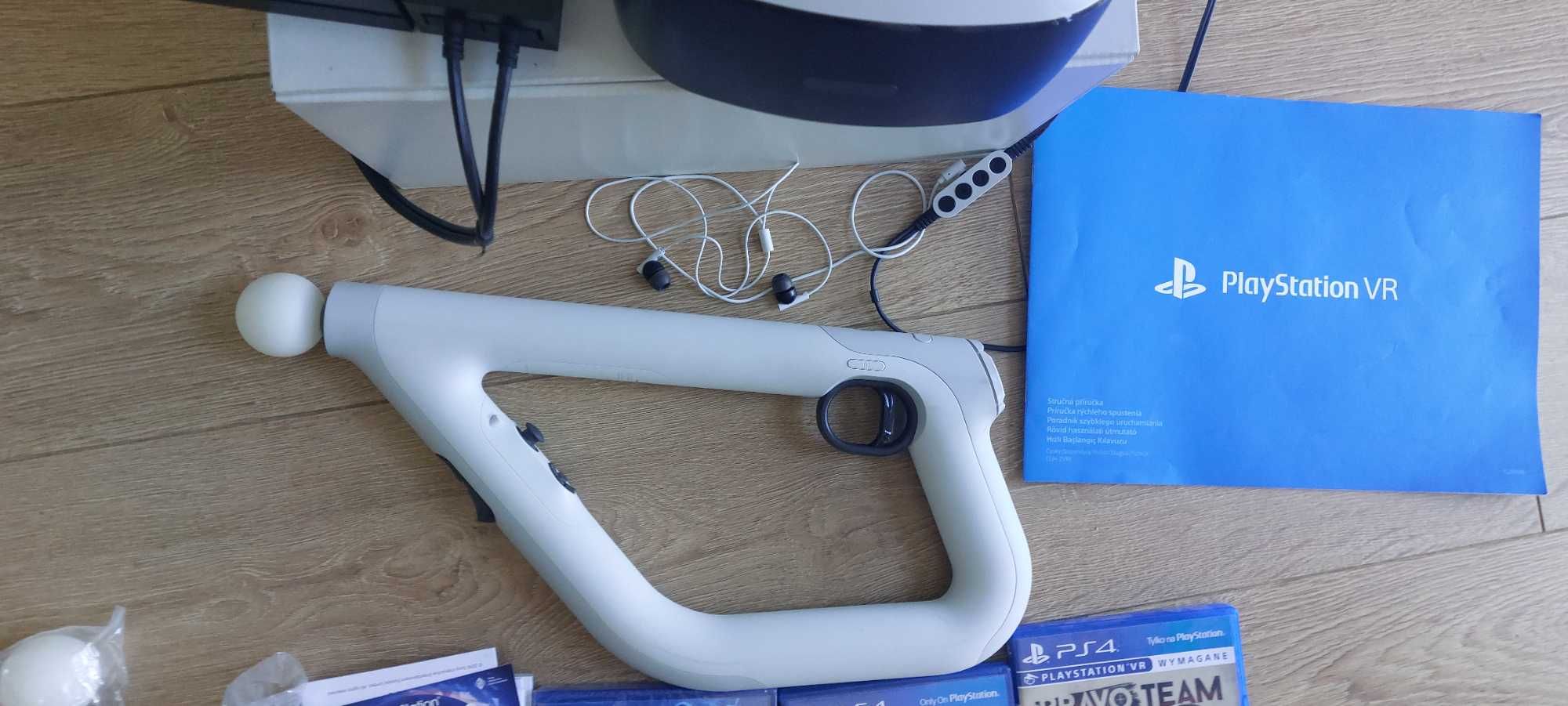 Gogle vr ps4 kontrolery pistolet gry