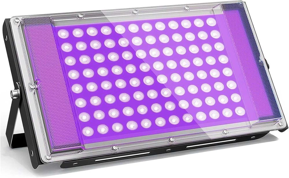 Reflektor UV LED 100 W Lampa z Czarnym Światłem IP66 96 LED 785
