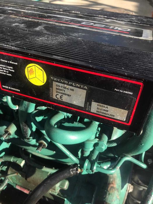 silnik jachtowy, morski, stacjonarny wolwo penta D3