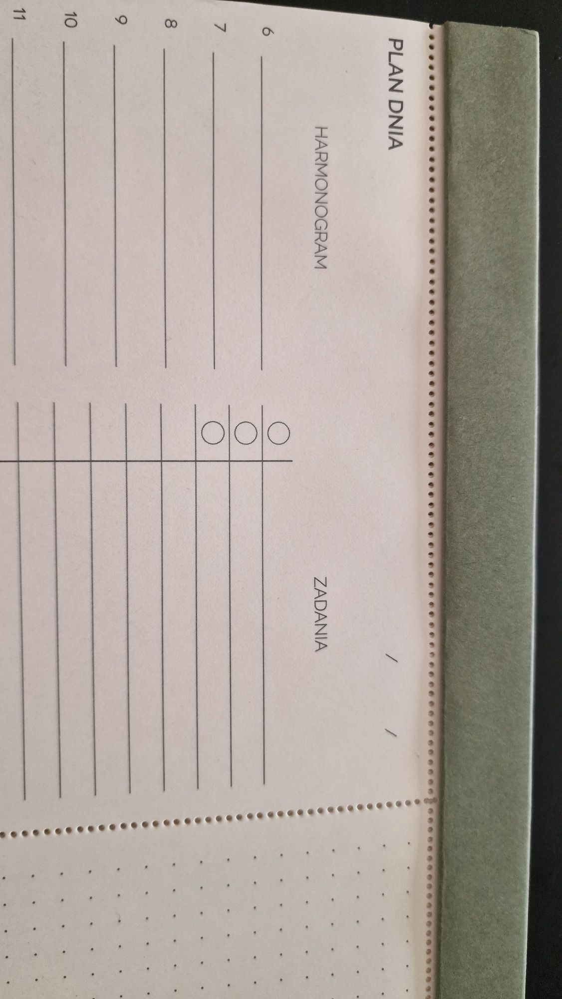 Mini planer dnia