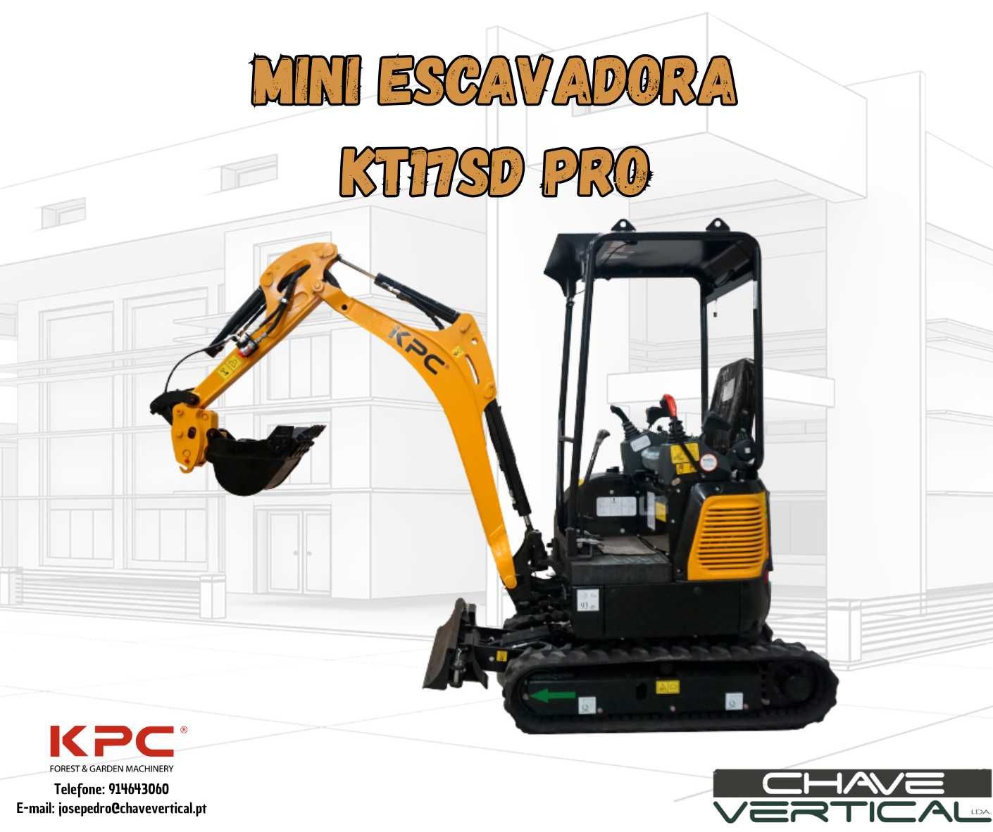 Mini Escavadora KT17SD PRO Dupla Velocidade KPC    JR19