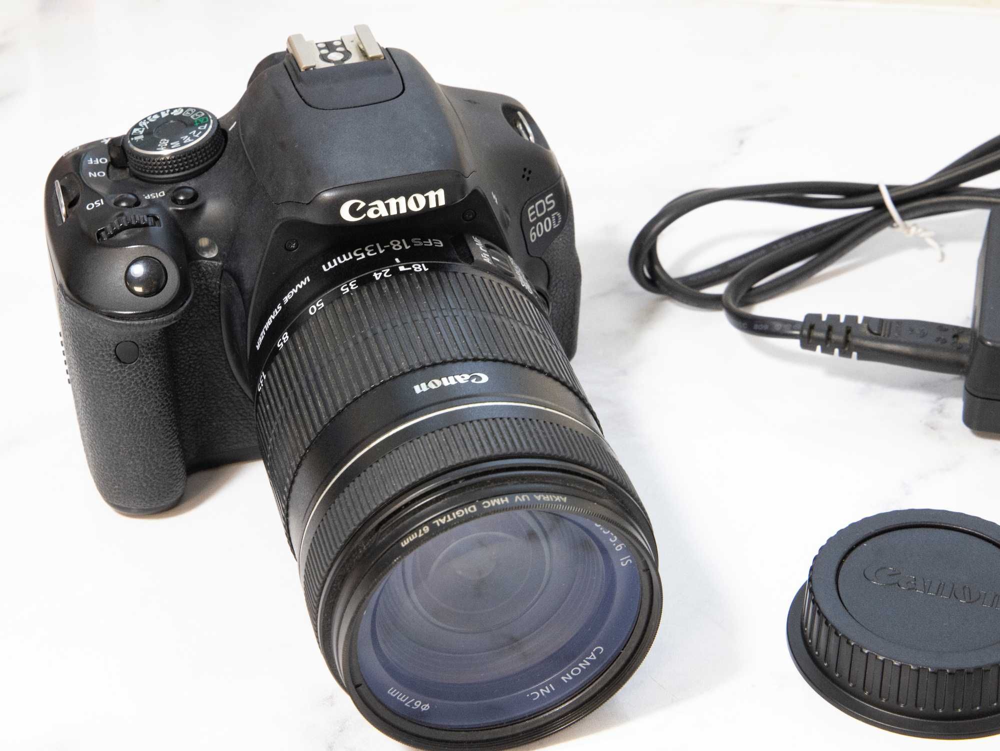 CANON EOS 600D body + OBIEKTYW EFS 18-135 mm SUPER Stan!!!