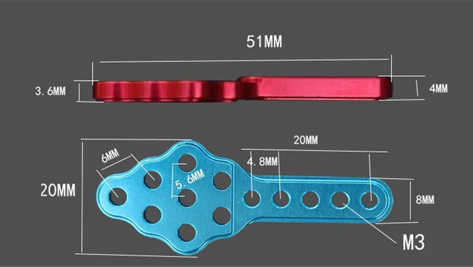 Suporte Regulável para amortecedores RC - 2 Unidades