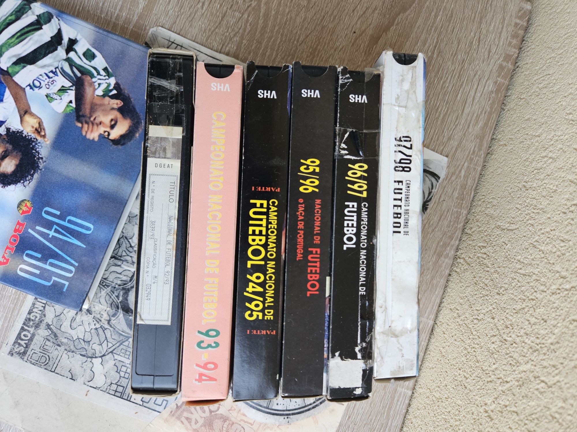 Portuguese Football vhs Lot + A Bola Magazine 94/95