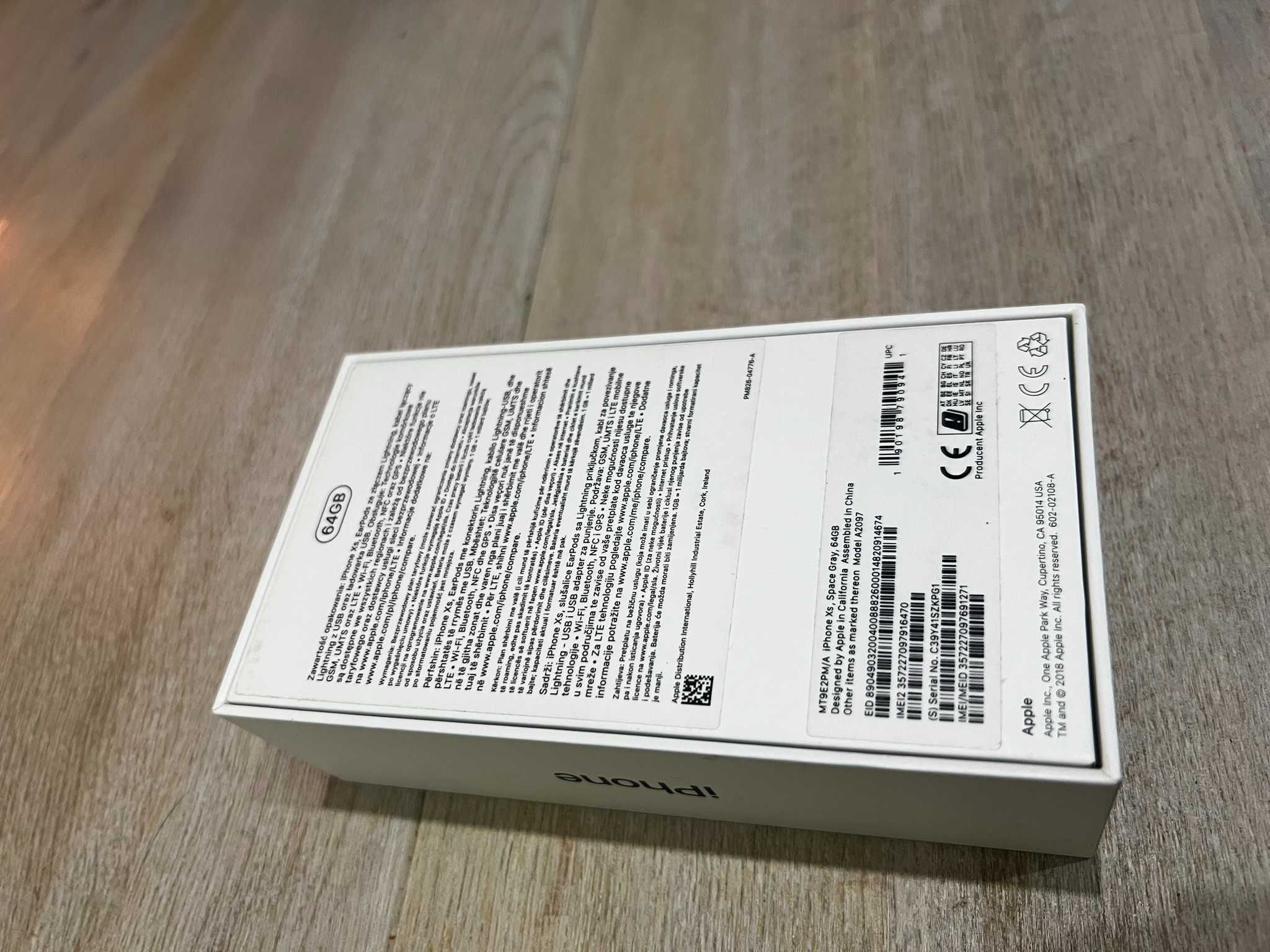 Smartfon Apple iPhone XS 4 GB / 64 GB 4G (LTE) szary komplet