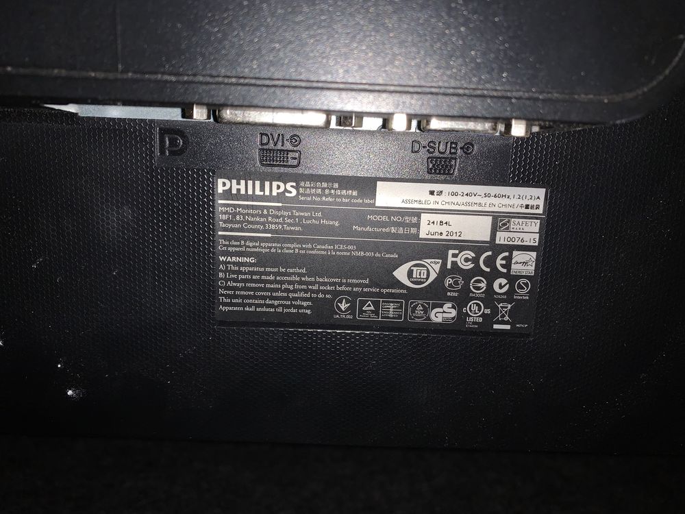 Monitor Philips 241B4L USZKODZONY