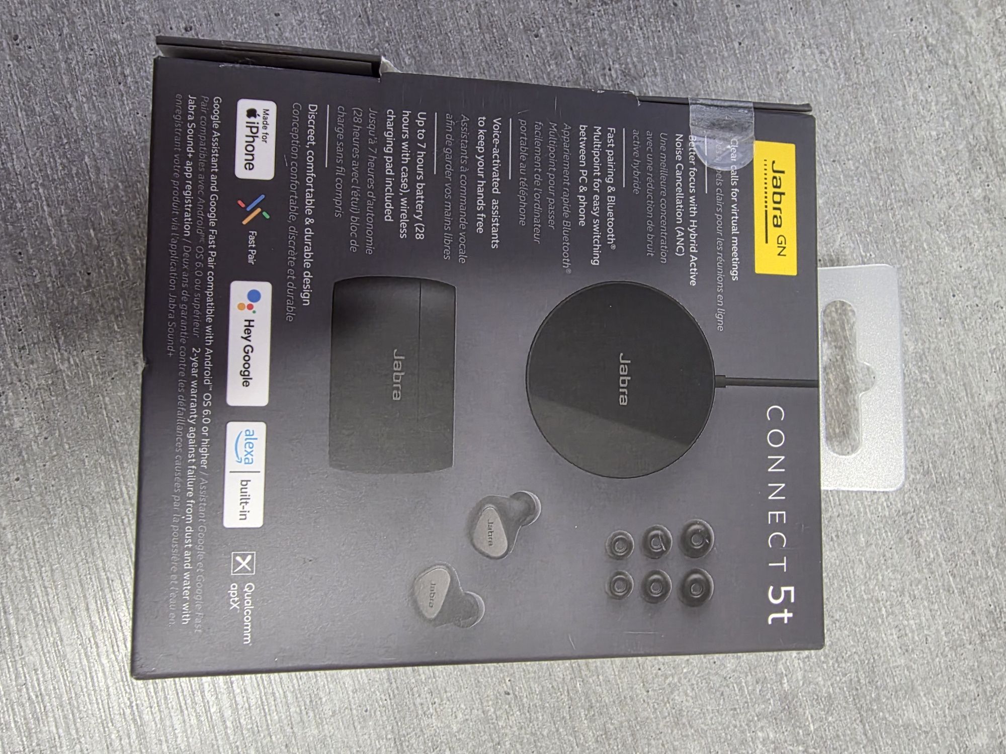 Jabra Connect 5T. Нові. Безпр. зарядка. Оригінал. Краще airpods