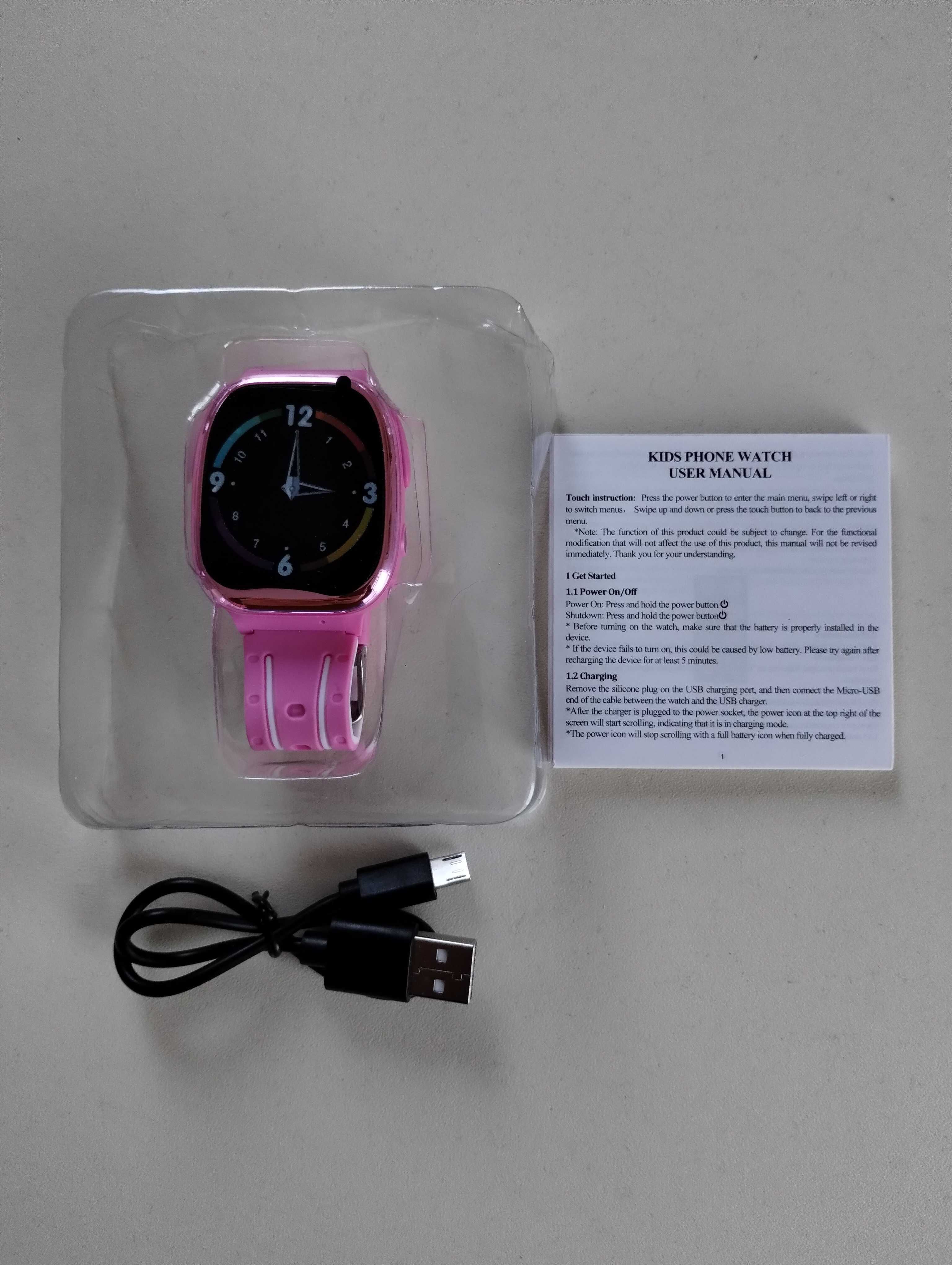 Smartwatch dziecięcy   Ucani różowy.
