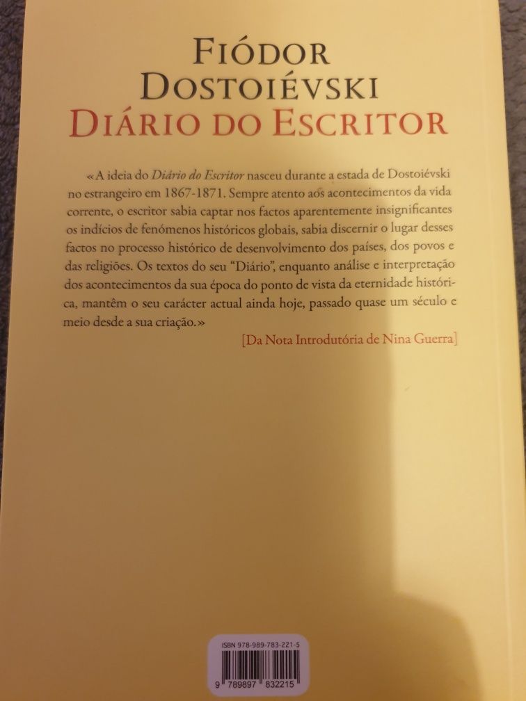 Diário do Escritor
de Fiódor Dostoiévski NOVO