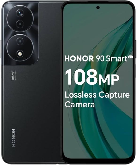 Honor 90 Smart 5g c/novo capa e película sem riscos ou anomalias