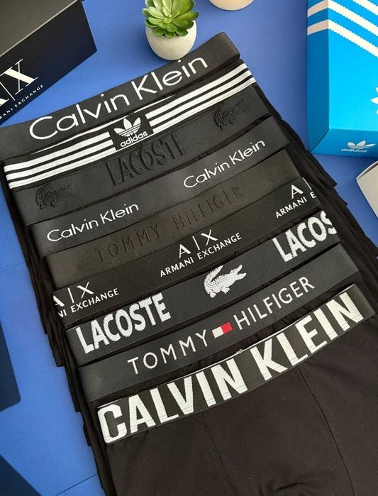 Чоловічі труси Армані, чорні/кольорові. Мужские боксеры, качественные