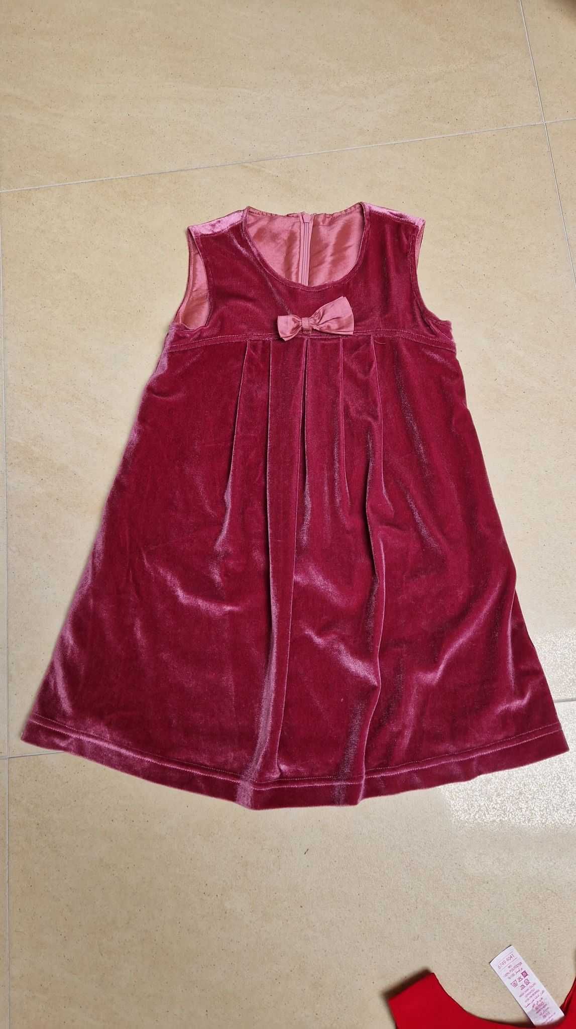 Śliczna sukienka świąteczna - 110 - 5 lat