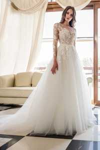Весільна сукня Lite by dominiss. Тюль та Мереживо з Розшивкою