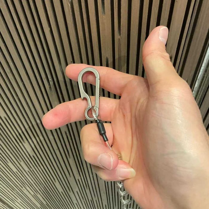 EDC Титановий карабін відкривачка з титановим кільцем брелок на ключі