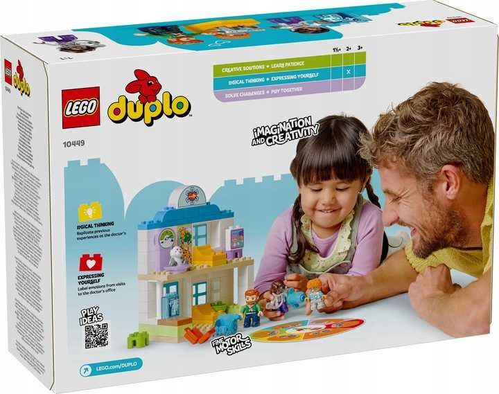 LEGO DUPLO 10449 Pierwszy Raz Wizyta U Lekarza Klocki Zestaw *NOWE*