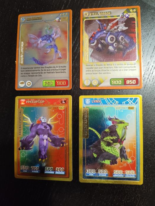 Cartas INVIZIMALS  das edições especiais X