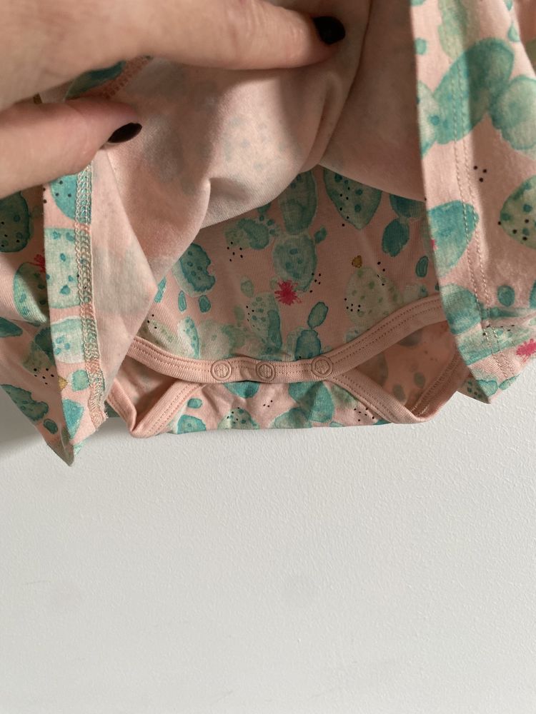 Sukienka Body name it letnia 62 w kaktusy róż miętowa jak newbie