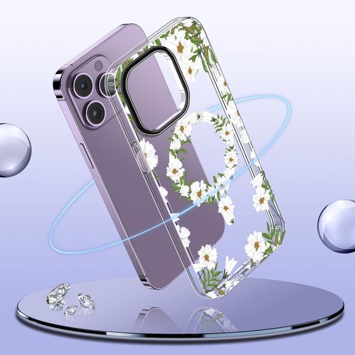 Tech-Protect Magmood Magsafe Iphone 15 Pro Spring Daisy