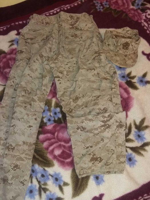 Spodnie usmc us marines marpat pustynne czapka MR S