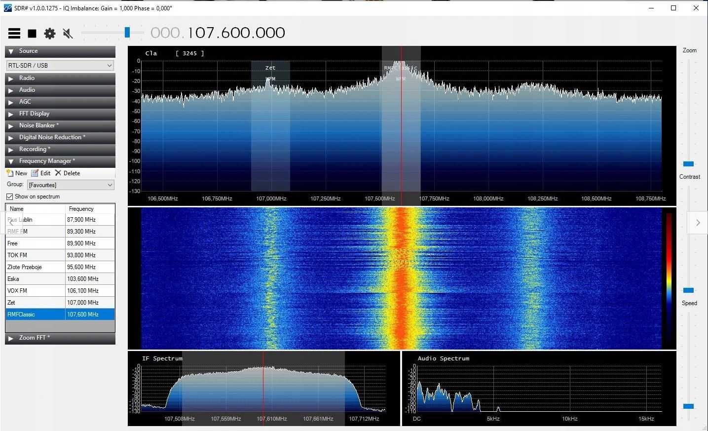 NASŁUCHY skaner SDR# TUNER RTL2832U + R820T2 strojenie heterodyny