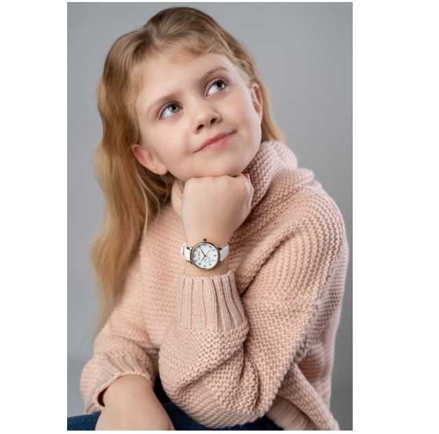 Zegarek dziecięcy, biały, komunijny, dla dziewczynki