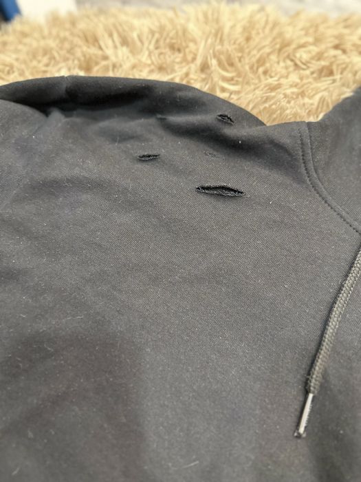 Сучасна молодіжна зіп худі чорна threadbare розмір m