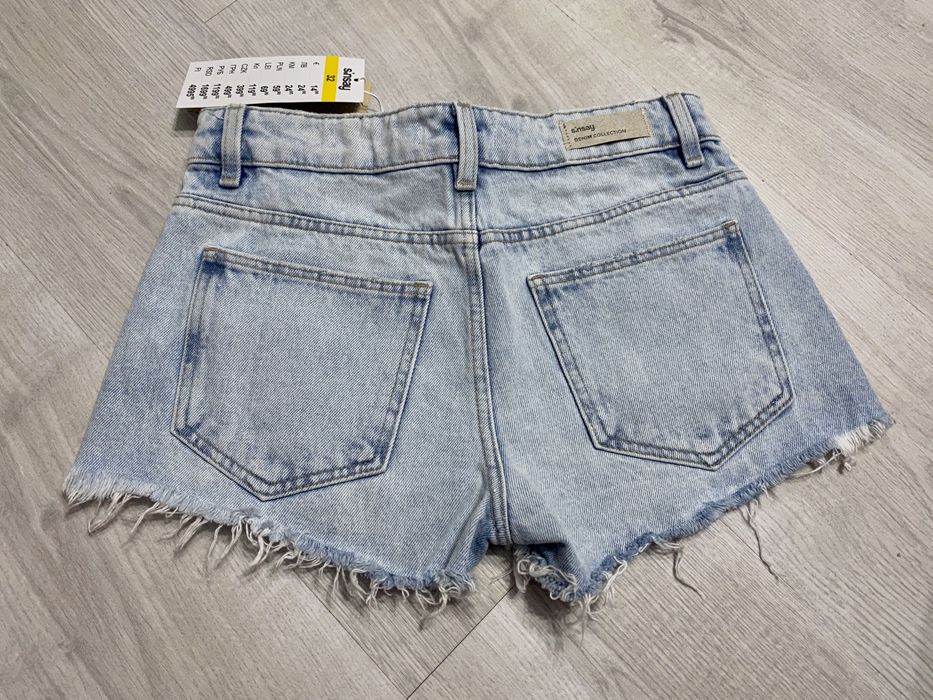 Szorty spodenki jeansowe z przetarciami 32/XXS, NOWE