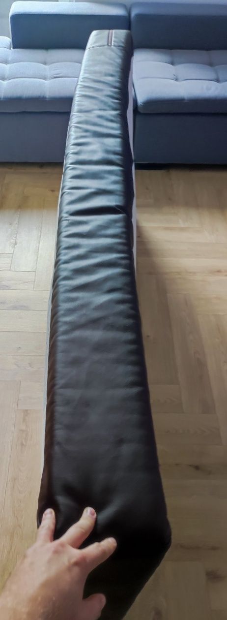 Materac 200 x 90 - obicie z eko skóry